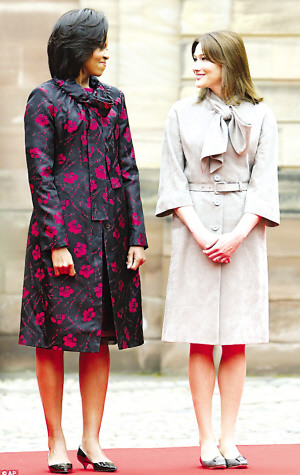 北約峰會時米歇爾也以大膽色彩搭配險勝法國第一夫人布呂尼