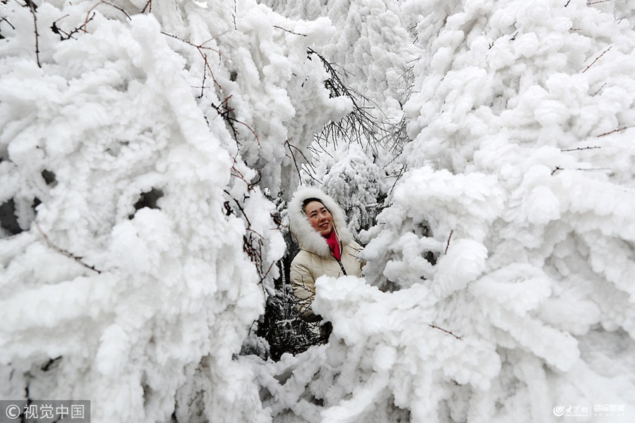 2019��2��18�գ��ؑc��ǭ���^(q��)�ٴγ��F(xi��n)�񴺵���ѩ��⣬��ɽ�؅^(q��)�γɵı��졢�Fڡ���^�������˲����ο�ǰ���^�p��