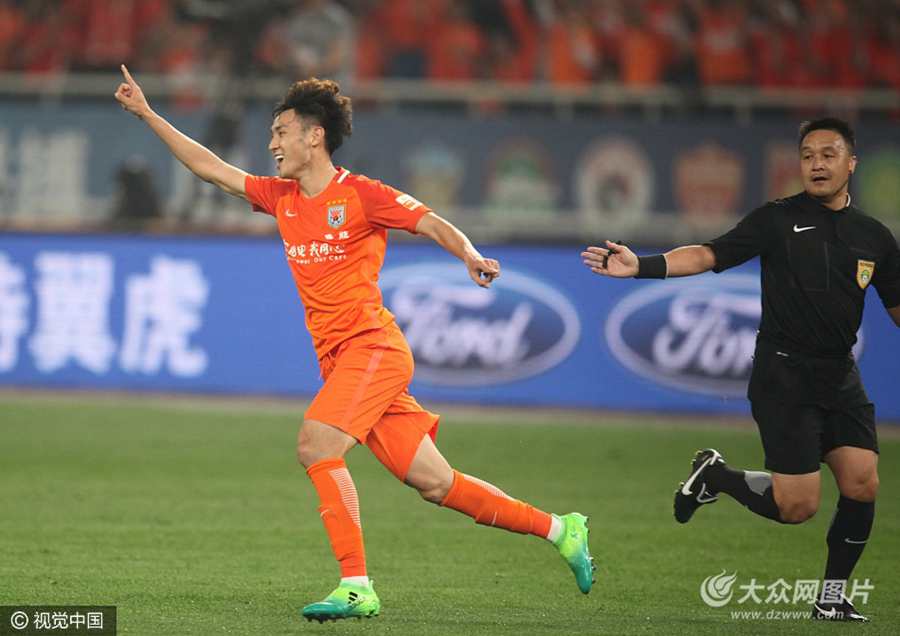 �����r�g2017��4��15��19�c35�����г���5݆��ɽ�|��������ӭ��(zh��n)�����������ϰ�����d�����c�����R���P�c����ʧ���S����d���h�����T���°����ϡ�ܳ���������ɽ�|��������1-0С�ٱ���������