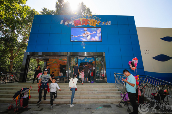 圖1 濟(jì)南動(dòng)物園海洋館國(guó)慶試營(yíng)業(yè),首日接待游客2000人 大眾網(wǎng)記者 畢勝.jpg